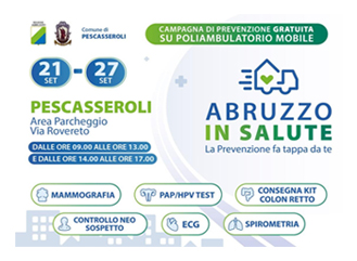 Abruzzo in salute: campagna di prevenzione gratuita a Pescasseroli