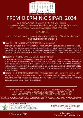 Premio "Erminio Sipari 2024"